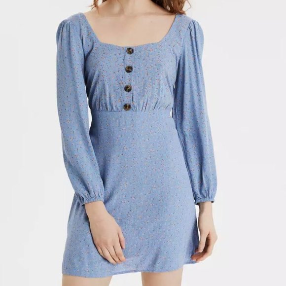 American Eagle Outfitters Dresses & Skirts - AE Long Sleeve Square Neck Mini Dress
